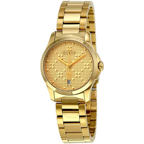 gold gucci watch women|stainless steel Gucci watch women.